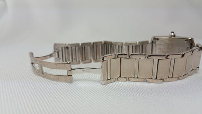 Cartier Tank Française 20mm Ladies 18ct White Gold Quartz Watch, 18ct bracelet strap, with Cartier box