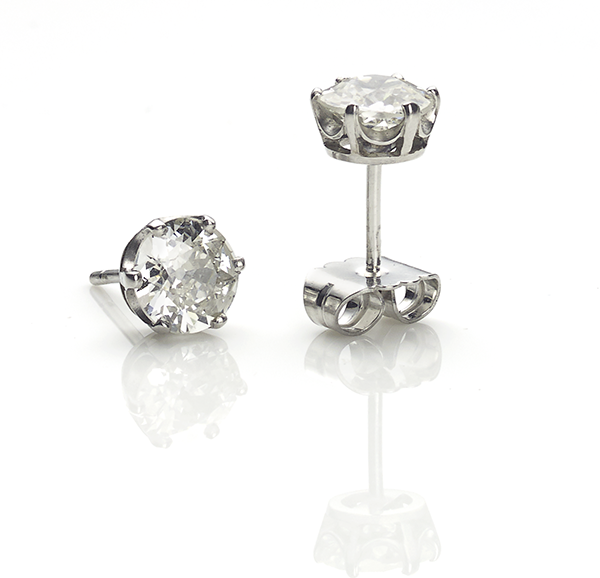 Diamond ear studs