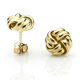 18ct Yellow Gold Knot Earrings