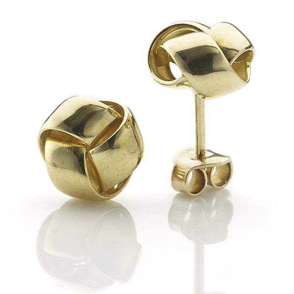 18ct Yellow Gold Knot Earrings