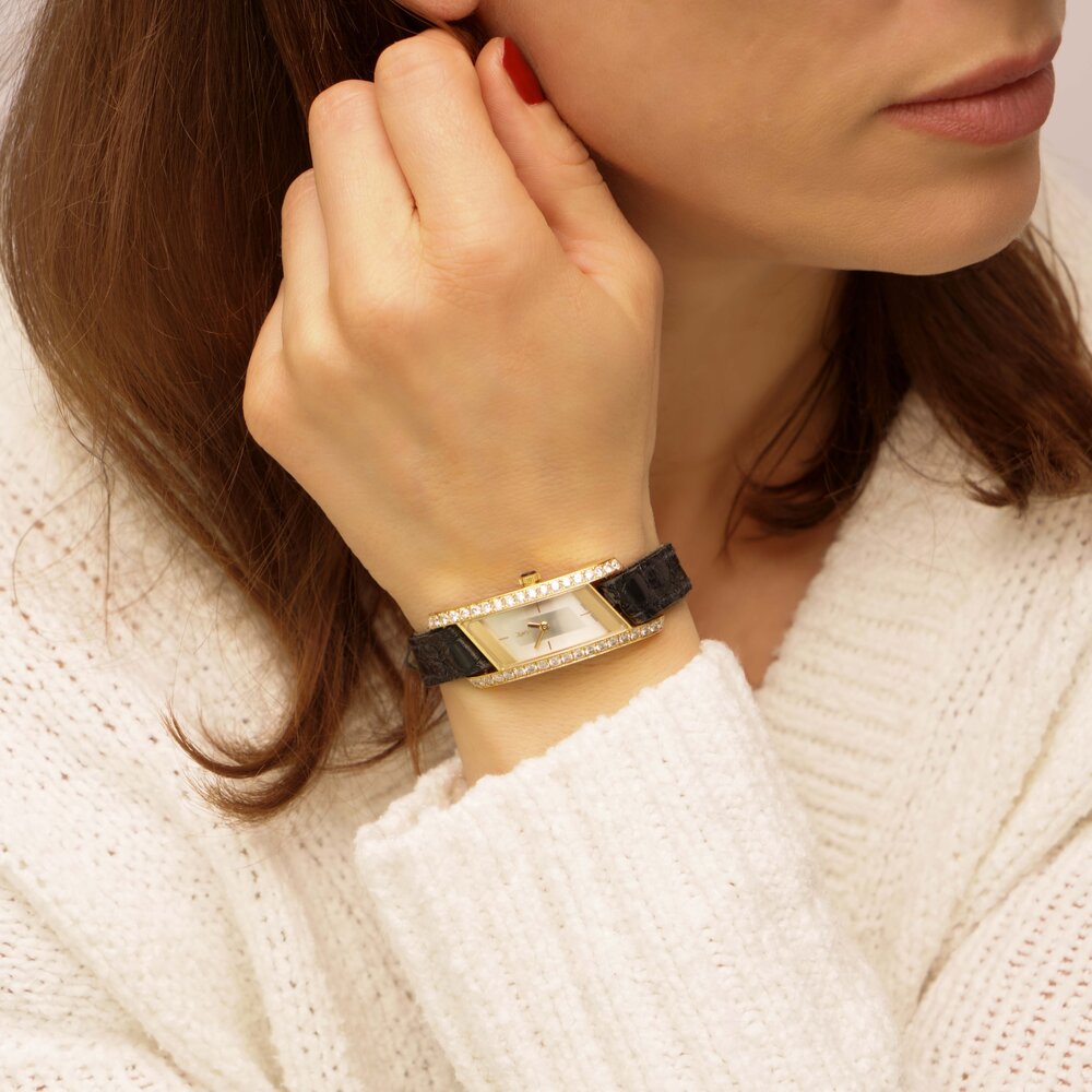 Yves Saint Laurent Rive Gauche 18ct Gold and Diamond Watch