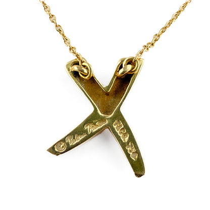 Tiffany Graffiti X Necklace By Paloma Picasso 18ct gold back view