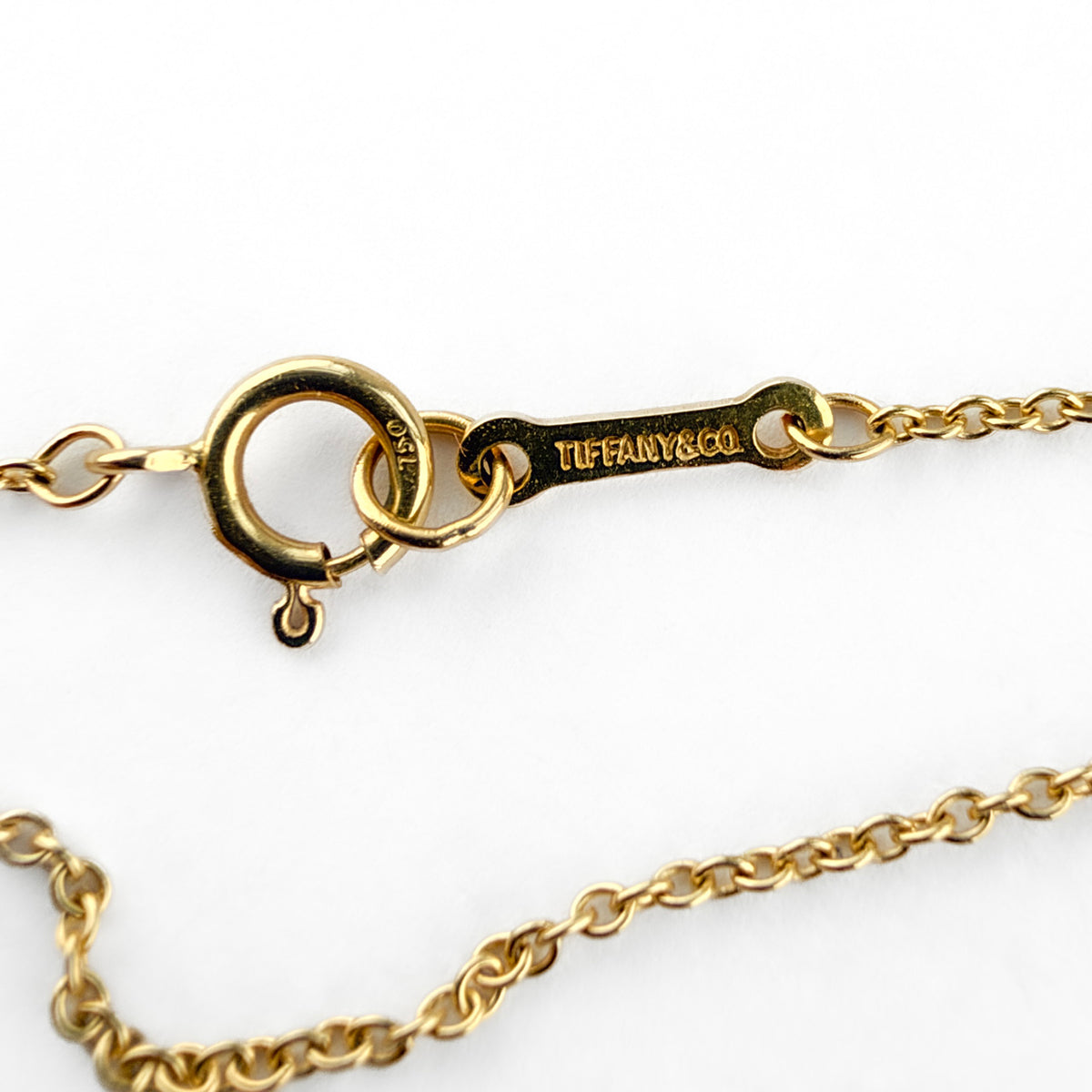 Tiffany Graffiti X Necklace By Paloma Picasso logo on 18ct gold clasp