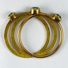 Antique Emerald Gimmel Fede Trinity Ring, 18ct yellow gold, Circa 1809-1819