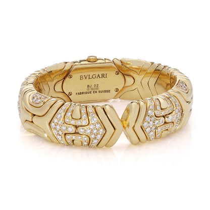Bvlgari Alveare 18ct Yellow gold and Diamond Bracelet Watch, 5.20 carat total