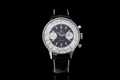 Vintage Breitling Chronomat 37mm Stainless Steel Chronograph, Ref 217012, silver dial with applied hour markers and steel hands, indicating hours, minutes, small seconds, chronograph seconds, and 45 minute counter, Venus 175 chronograph movement, Circa 1960s