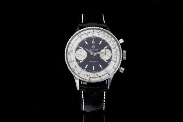 Vintage Breitling Chronomat 37mm Stainless Steel Chronograph, Ref 217012, silver dial with applied hour markers and steel hands, indicating hours, minutes, small seconds, chronograph seconds, and 45 minute counter, Venus 175 chronograph movement, Circa 1960s