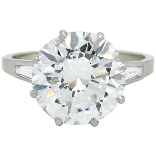 GIA Certified 5.02ct D VVS1 Diamond Solitaire Engagement Ring