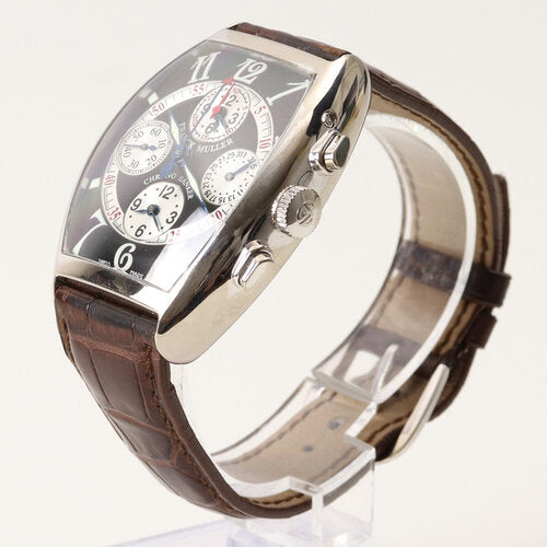 Franck Muller 7850 Chronobanker 18ct White Gold Watch, Box and Papers