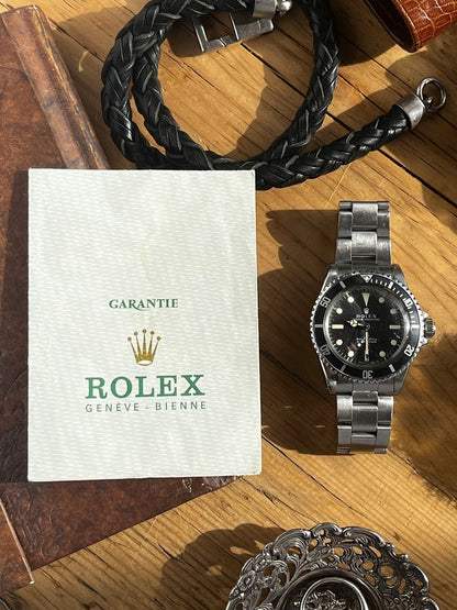 Vintage Rolex Submariner Mark I Watch in Original Condition, "No Date" Ref 5513 - 1977