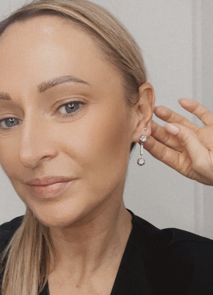 Antique Art Deco 1.6ct Old Cut Diamond Dormeuse Drop Earrings