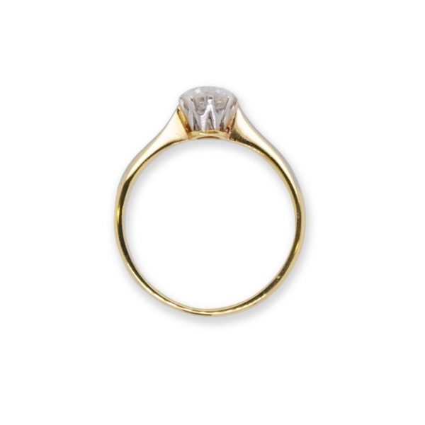 Vintage 1930's Diamond Solitaire Engagement Ring, 0.60ct, Platinum Gold