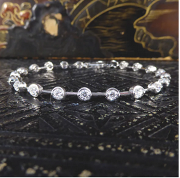 2ct Brilliant Cut Diamond Tennis Bracelet