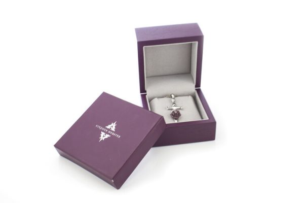 Stephen Webster Ruby Rose and Silver Dagger Necklace