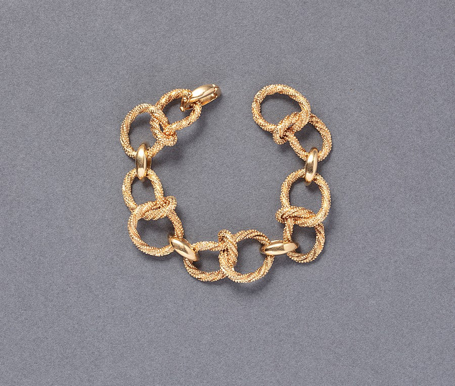 Vintage Gaëtan de Perçin 18ct Twisted Knot Rope Gold Bracelet