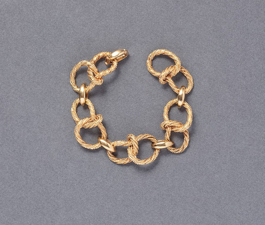 Vintage Gaëtan de Perçin 18ct Twisted Knot Rope Gold Bracelet