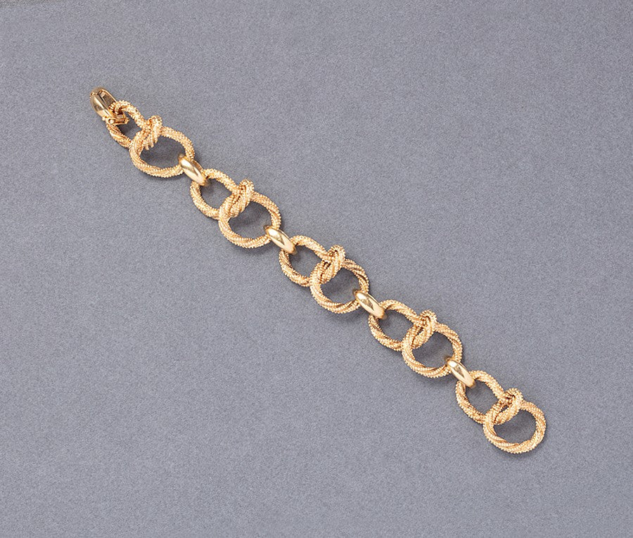 Vintage Gaëtan de Perçin 18ct Twisted Knot Rope Gold Bracelet