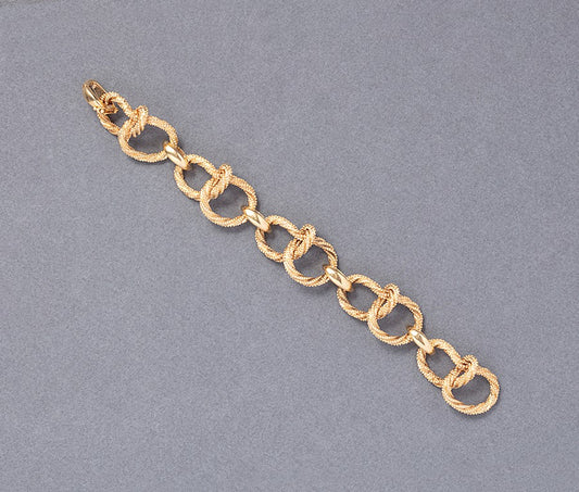 Vintage Gaëtan de Perçin 18ct Twisted Knot Rope Gold Bracelet