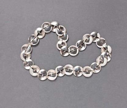Modern Bernard Laméris Silver Necklace