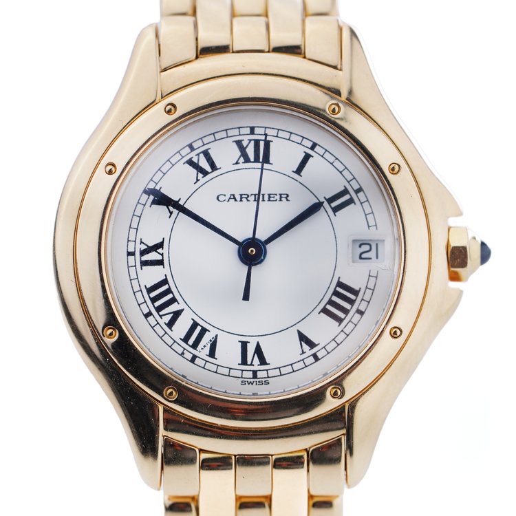 Cartier Cougar 18ct Yellow Gold Ladies Watch