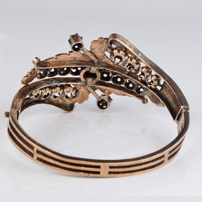 Antique Georgian 6.8ct Diamond Bangle Bracelet