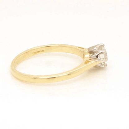 0.60ct Diamond Solitaire Engagement Ring, colour I, clarity VS2, in 18ct yellow gold