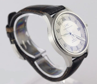 IWC Mark XVI 39mm Automatic Stainless Steel 39mm Watch, on IWC brown leather strap with steel pin buckle, with IWC Box