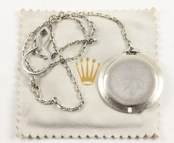 Rolex Cellini 18ct White Gold 3608 Pocket Watch and Chain