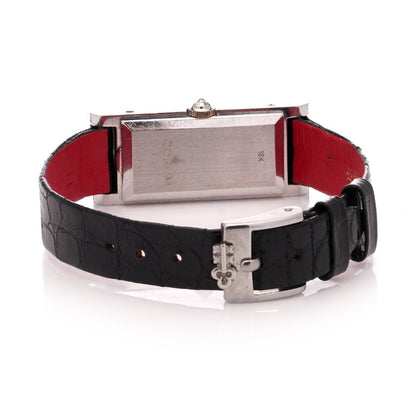 Vintage Corum 18ct White Gold Watch with Diamond Bezel, 1.52 carat total