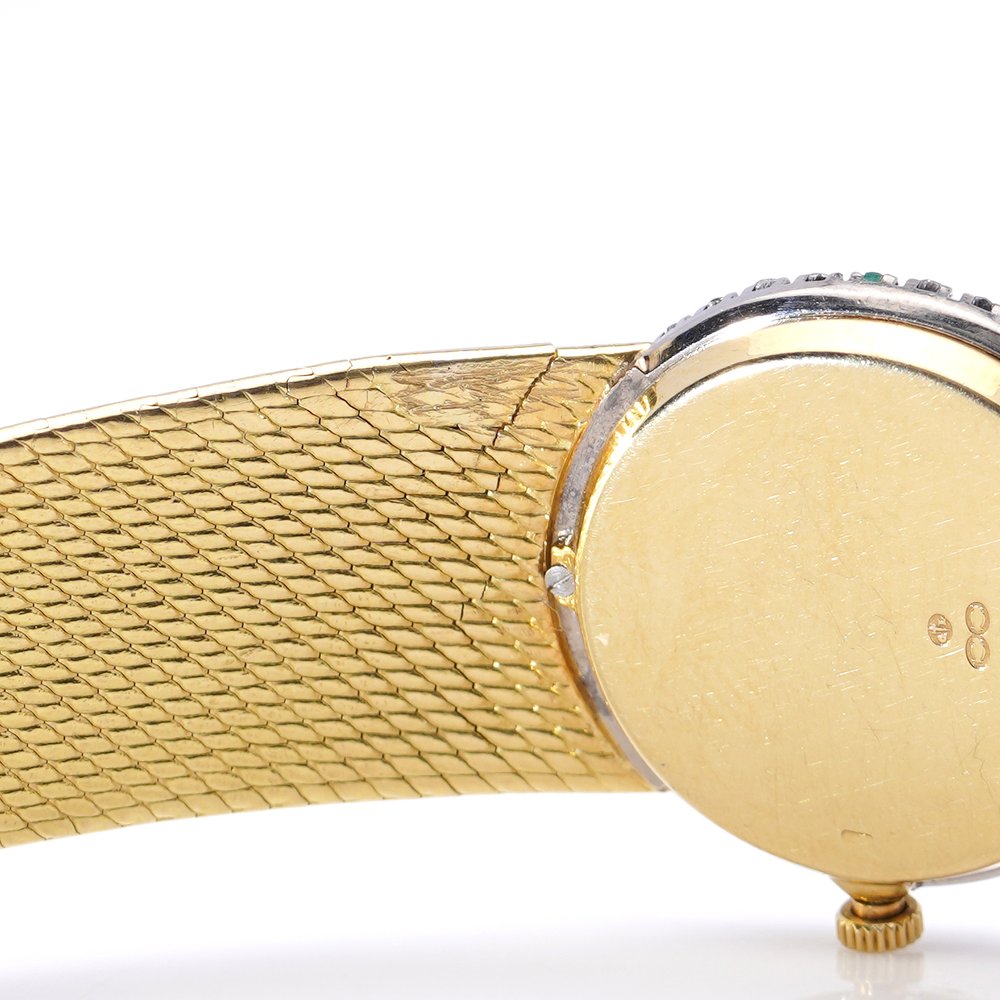 Vintage Ladies Piaget Watch 18ct Yellow Gold Woven Strap