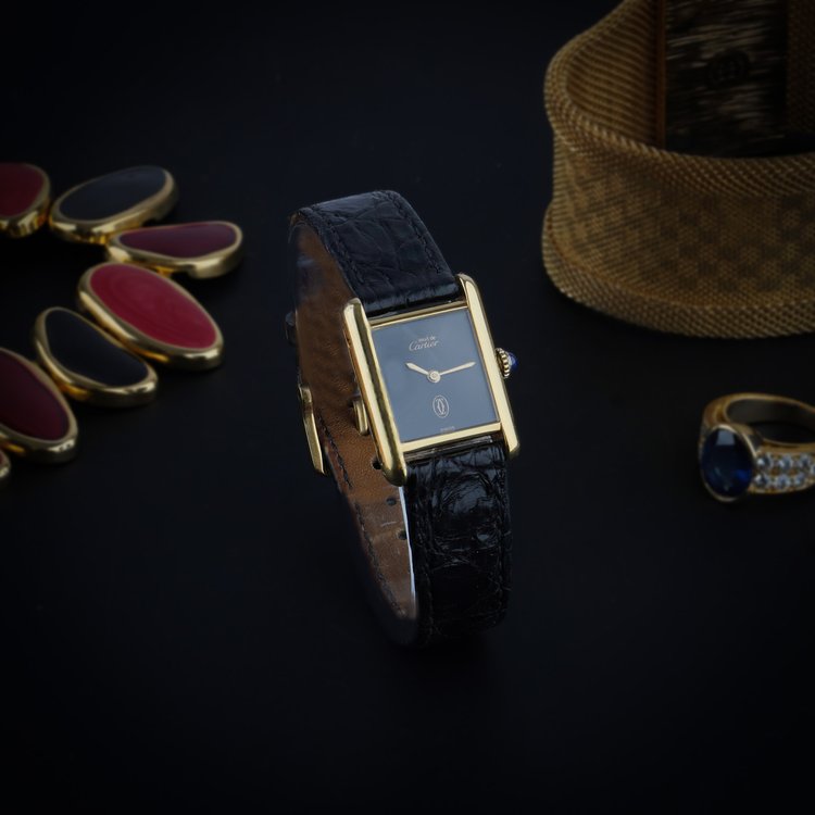 Vintage 1970s Cartier Must de Cartier Tank Manual Watch