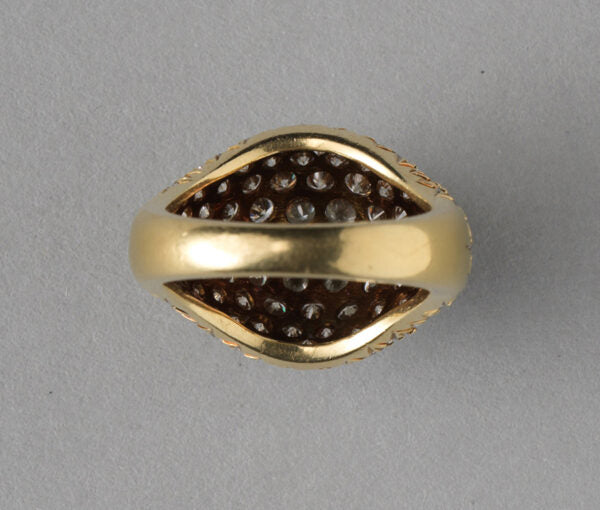 Cartier Vintage Kurt Wayne 3.5ct Diamond Bombe Ring, 18ct Yellow Gold