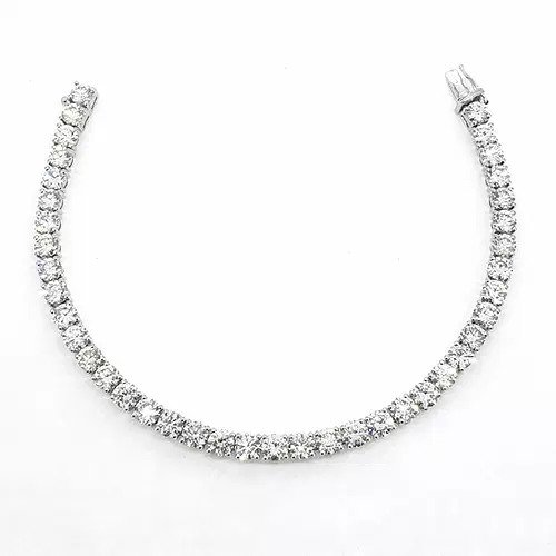 12.30ct Diamond Line Bracelet 18ct White Gold