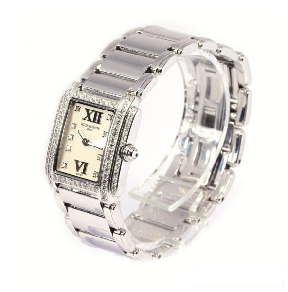 Patek Philippe Twenty-4 4908 18ct White Gold and Diamond Quartz Watch