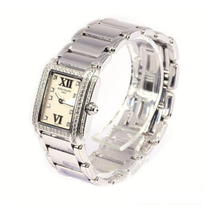 Patek Philippe Twenty-4 4908 18ct White Gold and Diamond Quartz Watch