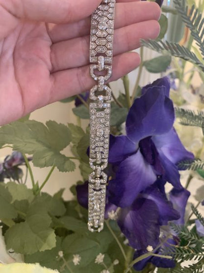 Art Deco French Diamond Bracelet, Circa 1925