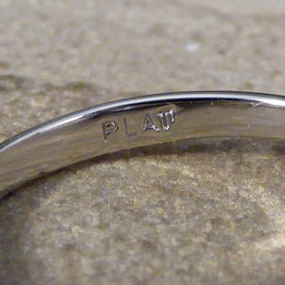 3.35ct Aquamarine and Diamond Three Stone Ring