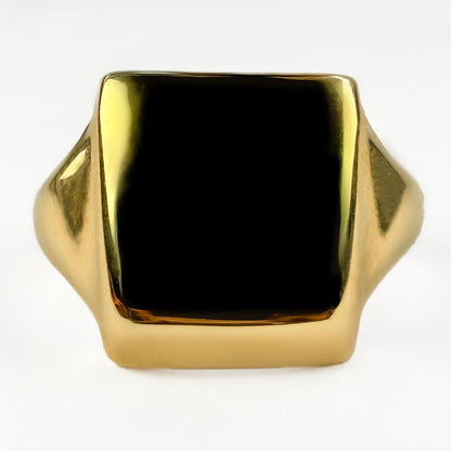 Vintage Square Gold Signet Ring