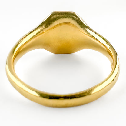Art Deco 18ct Yellow Gold Octagonal Signet Ring, Circa 1923