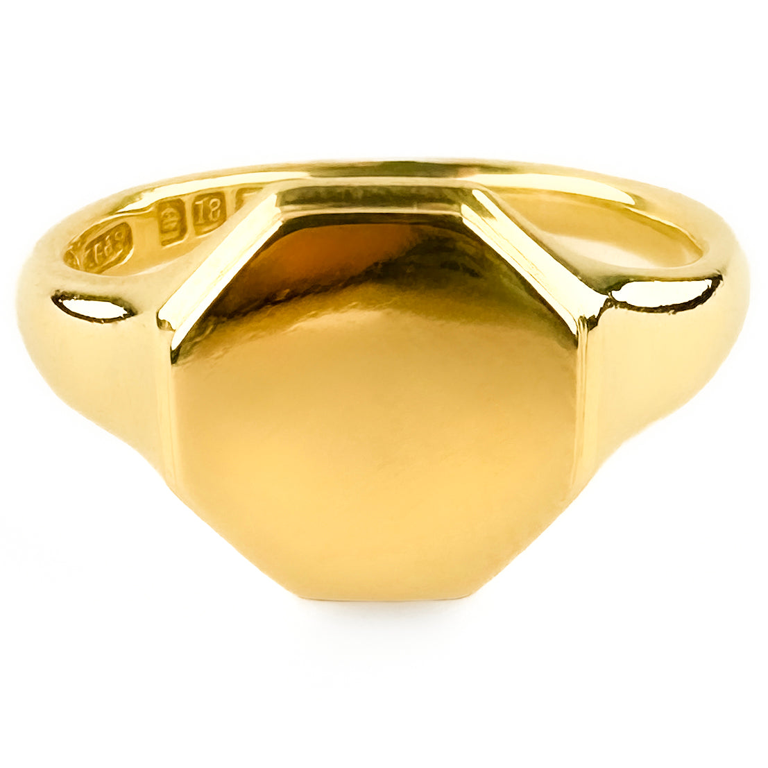 Art Deco 18ct Yellow Gold Octagonal Signet Ring, Circa 1923
