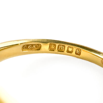Art Deco 18ct Yellow Gold Octagonal Signet Ring, Circa 1923