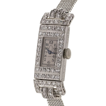 Antique Vacheron Constantin 3.60ct Diamond Cocktail Watch in Platinum
