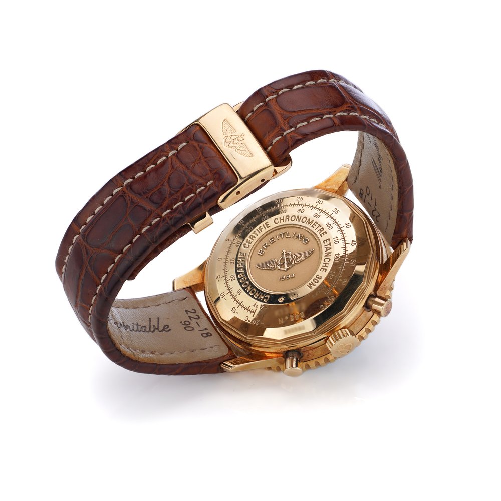 Breitling Navimeter 18ct Rose Gold Chronograph Watch