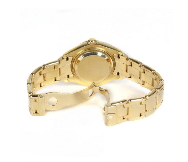 Rolex Lady Pearl Master 18ct Yellow Gold Watch with Diamond Bezel