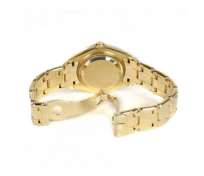 Rolex Lady Pearl Master 18ct Yellow Gold Watch with Diamond Bezel