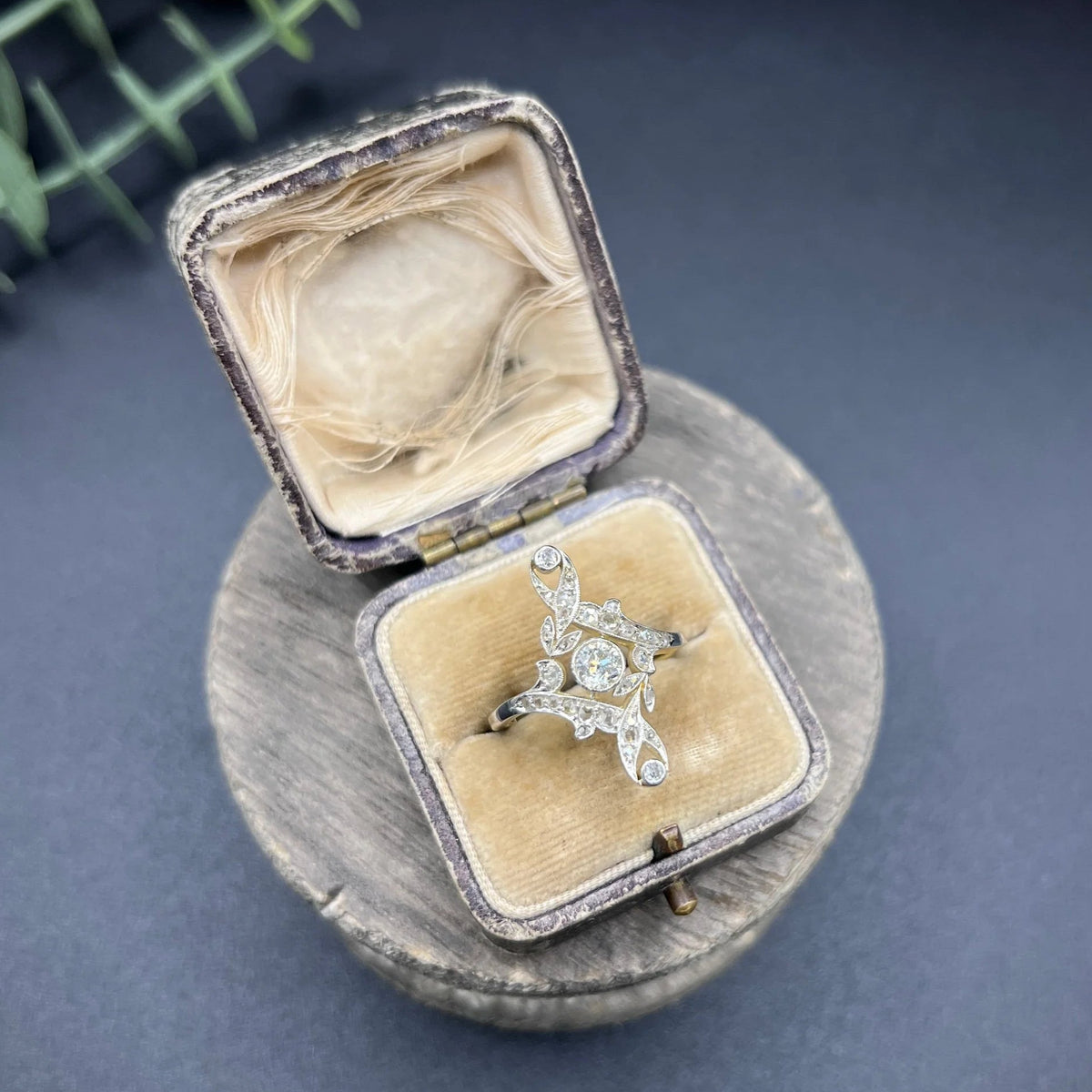 Antique Belle Epoque Edwardian Diamond Ring, Circa 1900