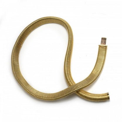 Vintage 1950s 18ct Yellow Gold Flexible Collar Necklace