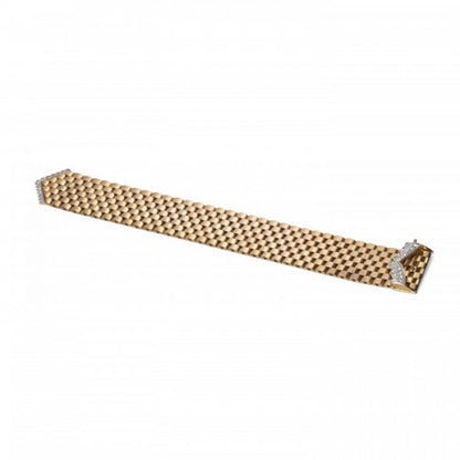 Vintage French Gold and Diamond Bracelet, Circa 1950s
