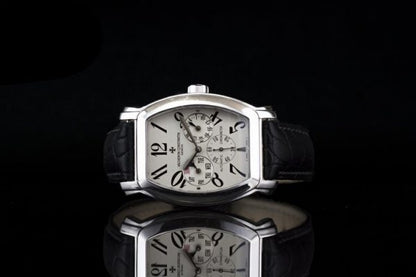 Vacheron Constantin Royal Eagle Gentlemen's Automatic Chronograph Wristwatch, with 18ct white gold tonneau shaped case. Comes in original box.