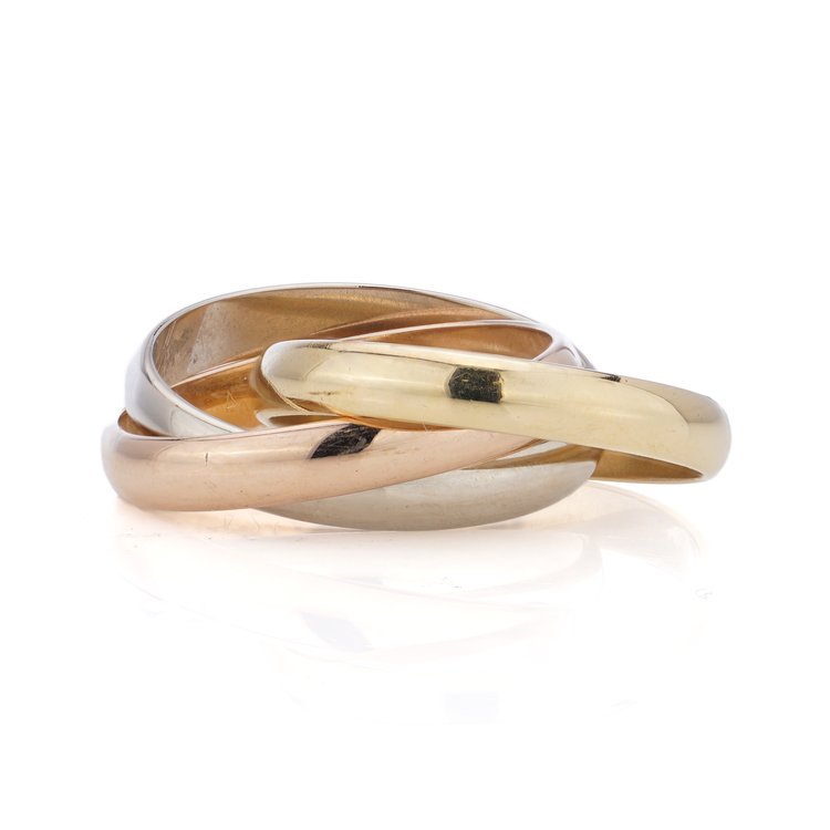 Les Must de Cartier Trinity Gold Ring Tri Colour gold